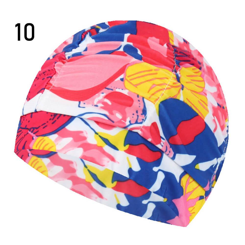 Printed Swimming Caps for Adults - Elastic Nylon | Swimming Accessories