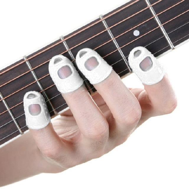 Celluloid Guitar Finger Protector Caps -12 Pcs