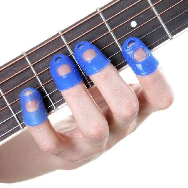 Celluloid Guitar Finger Protector Caps -12 Pcs