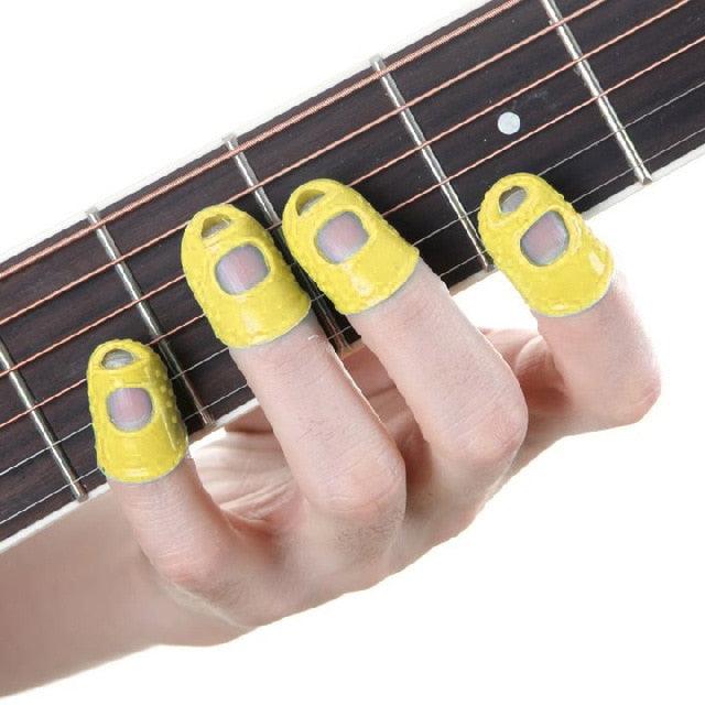 Celluloid Guitar Finger Protector Caps -12 Pcs