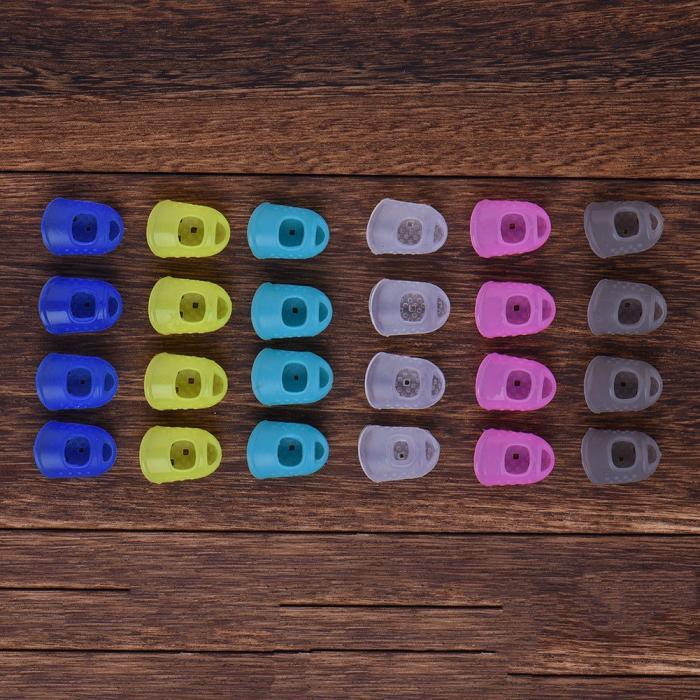 Celluloid Guitar Finger Protector Caps -12 Pcs