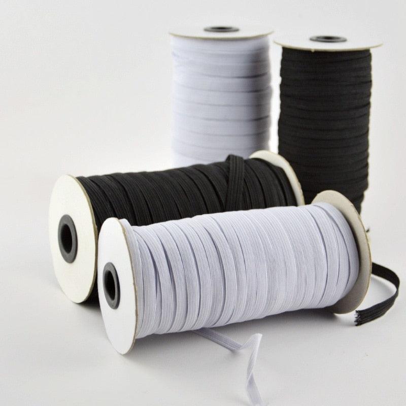 Elastic Bands for Clothes Garment Sewing - White and Black