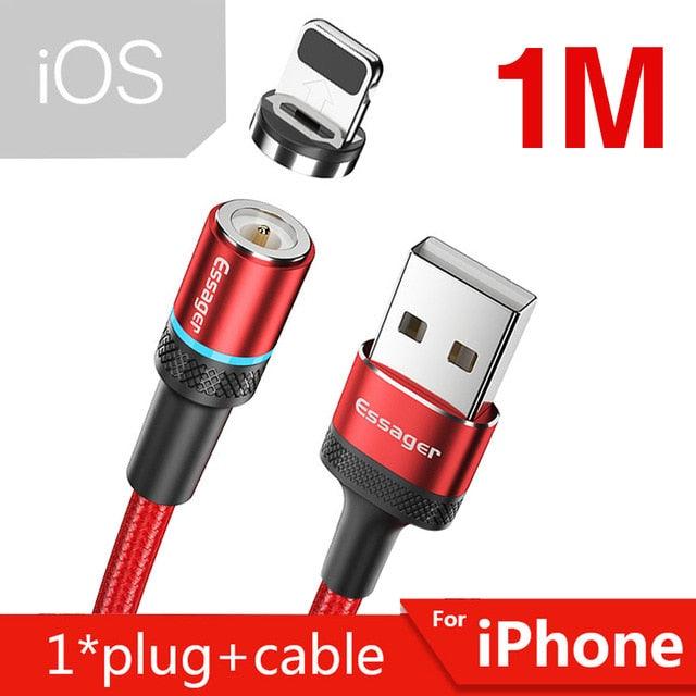 Essager Magnetic Charger Micro USB Type C Cable for iPhone Samsung Android