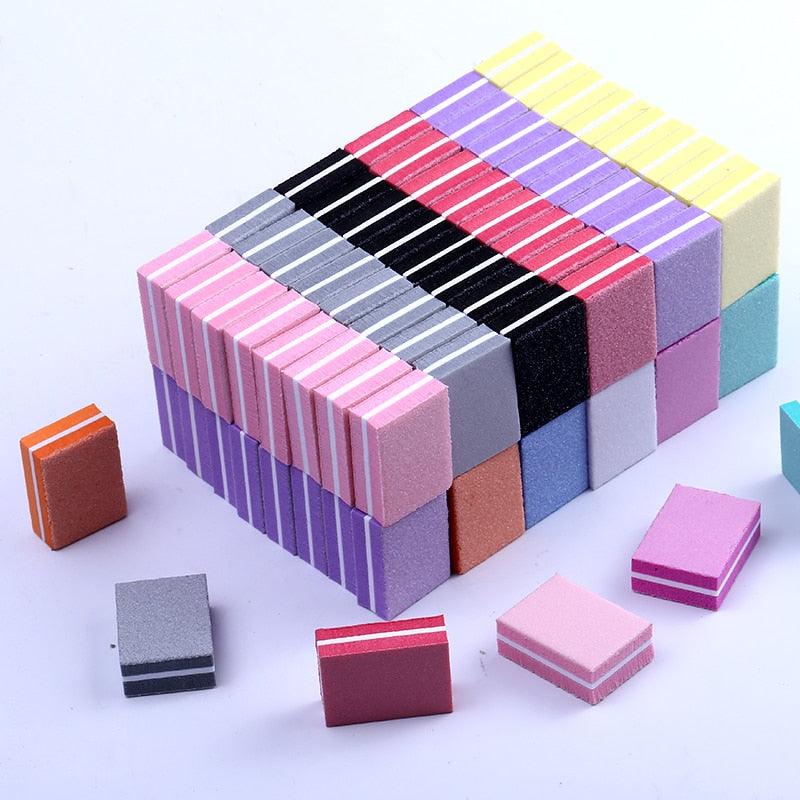 Double-sided Mini Nail Buffer Blocks - 10/ 25/ 50 Pcs