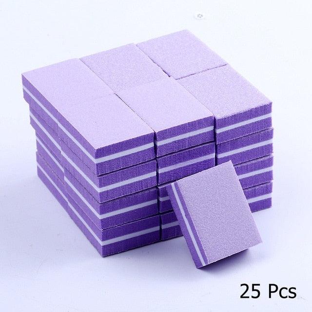 Double-sided Mini Nail Buffer Blocks - 10/ 25/ 50 Pcs
