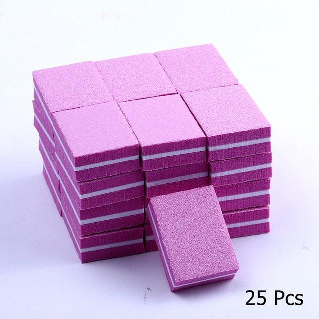 Double-sided Mini Nail Buffer Blocks - 10/ 25/ 50 Pcs