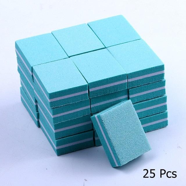 Double-sided Mini Nail Buffer Blocks - 10/ 25/ 50 Pcs