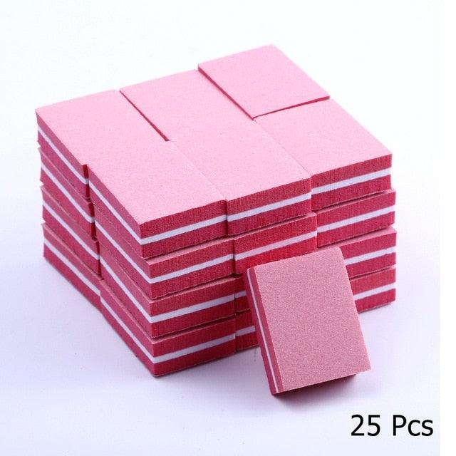 Double-sided Mini Nail Buffer Blocks - 10/ 25/ 50 Pcs