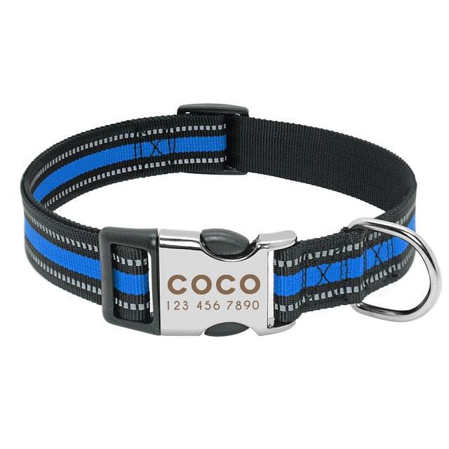 Design Dog Collar with Name Tag | Nylon Innovative Dog Collar