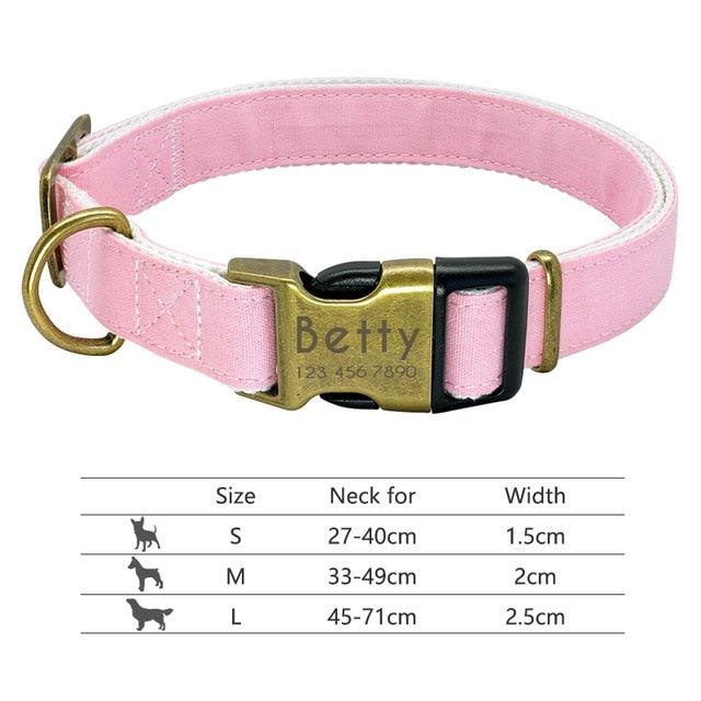 Design Dog Collar with Name Tag | Nylon Innovative Dog Collar