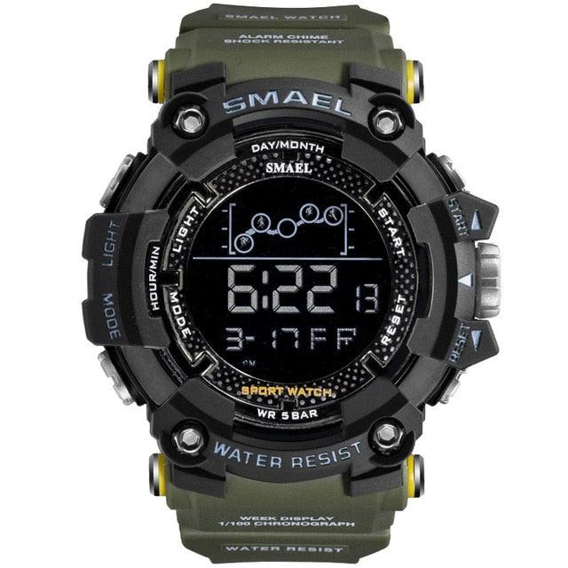 SMAEL Mens Watch | Military Waterproof Sport Wrist Watch Digital Stopwatches For Men 1802 Military Watches Male Relogio Masculino
