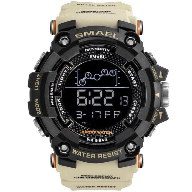 SMAEL Mens Watch | Military Waterproof Sport Wrist Watch Digital Stopwatches For Men 1802 Military Watches Male Relogio Masculino