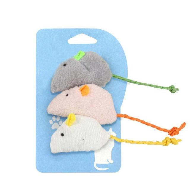 Soft Mouse Playing Toy 3Pcs | Pet Accessories