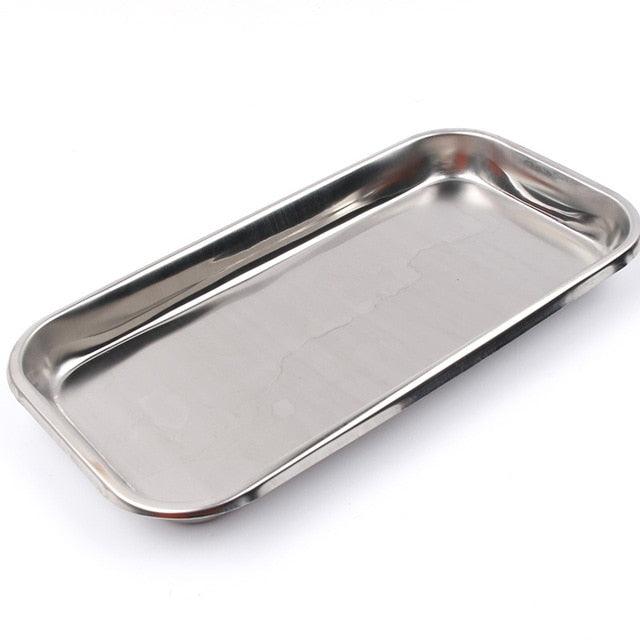 Cosmetic Storage Tray Stainless Steel 1PC  Nail Art Equipment Plate Doctor Surgical Dental Tray | Nails Dish Tools