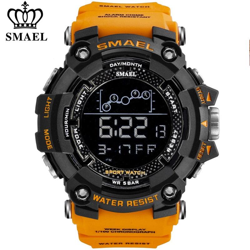 SMAEL Mens Watch | Military Waterproof Sport Wrist Watch Digital Stopwatches For Men 1802 Military Watches Male Relogio Masculino