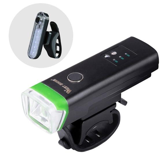 WEST BIKING Front Bicycle Light USB Rechargeable LED Bike Light Waterproof Cycling Headlight Climbing Safety Flashlight Lamps