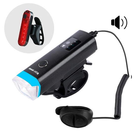 WEST BIKING Front Bicycle Light USB Rechargeable LED Bike Light Waterproof Cycling Headlight Climbing Safety Flashlight Lamps