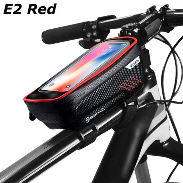 WILD MAN Rainproof MTB Bicycle Bag Cycling Frame Front Top Tube Touchscreen Phone Bag Reflective|  Phone Case Bike Accessories