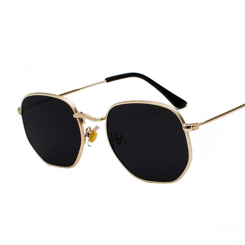 Vintage Sunglasses | Unisex Square Metal Frame Sunglasses