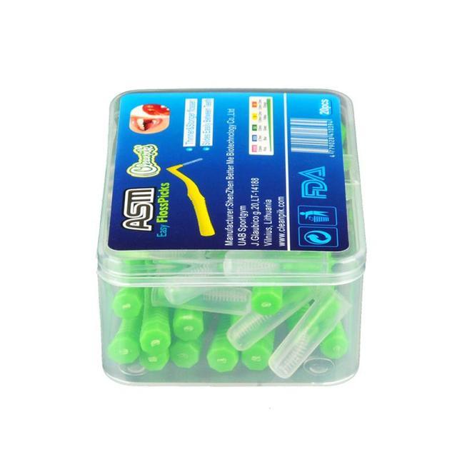 Interdental Brushes 20Pcs | Push-Pull Toothpick | Oral Care | Dental Hygiene