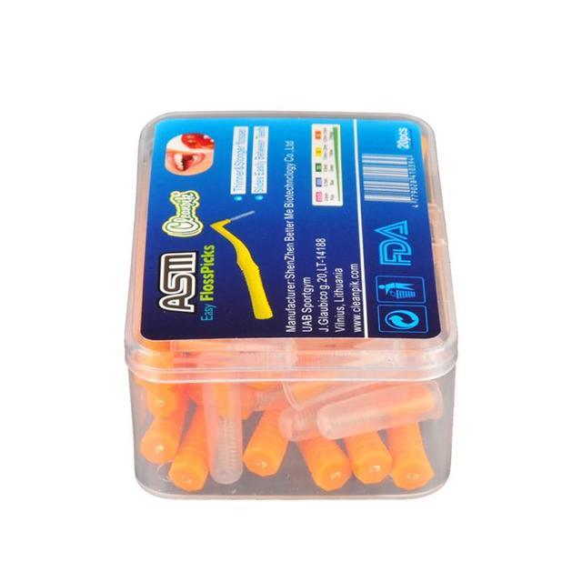 Interdental Brushes 20Pcs | Push-Pull Toothpick | Oral Care | Dental Hygiene