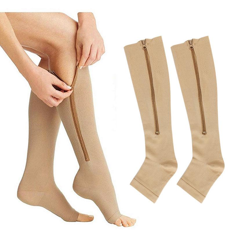 Medical Compression Pressured Stockings with Zipper