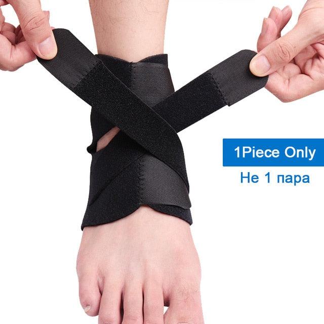 SKDK Pressurized Ankle Support 1PC 3D for Sports Gym Badminton | Ankle Brace Protector with Strap Belt Elastic