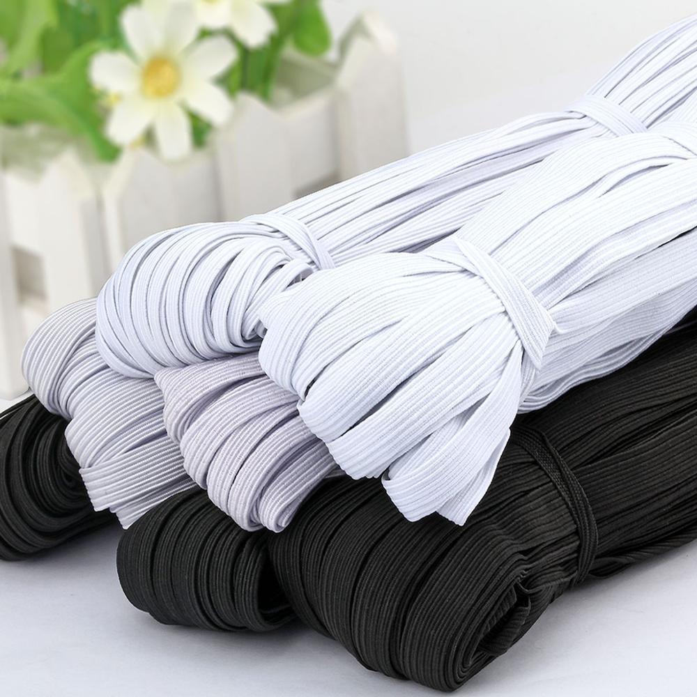 White/Black Elastic Bands Strings for DIY Crafts