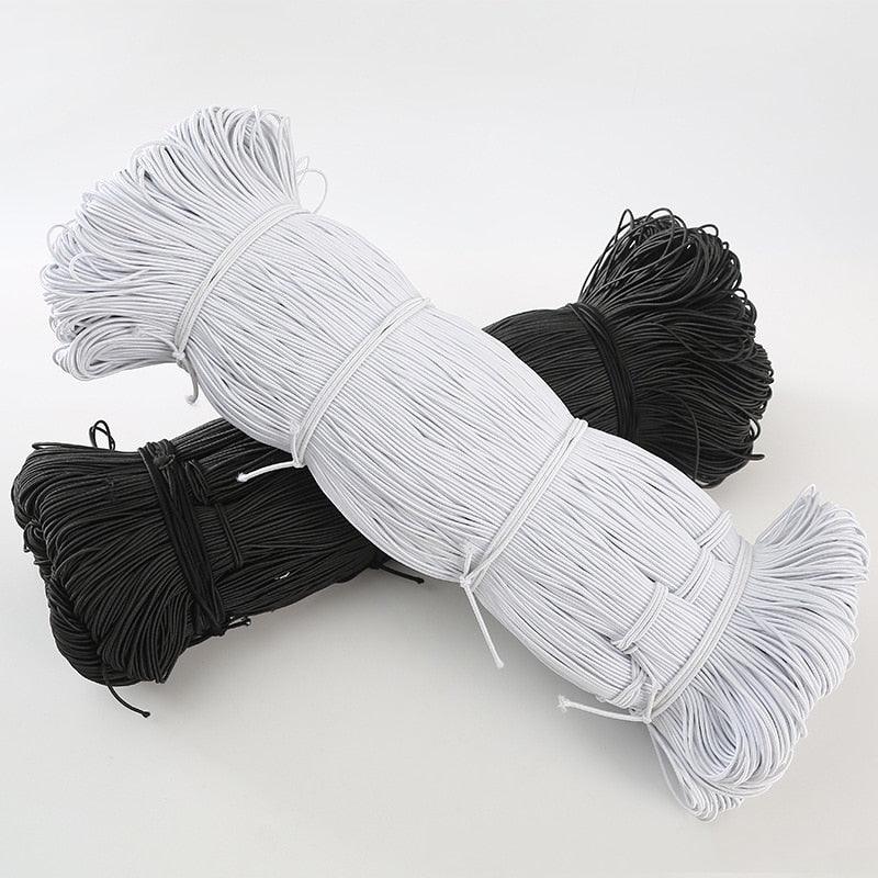 White/Black Elastic Rope for DIY Sewing Accessories