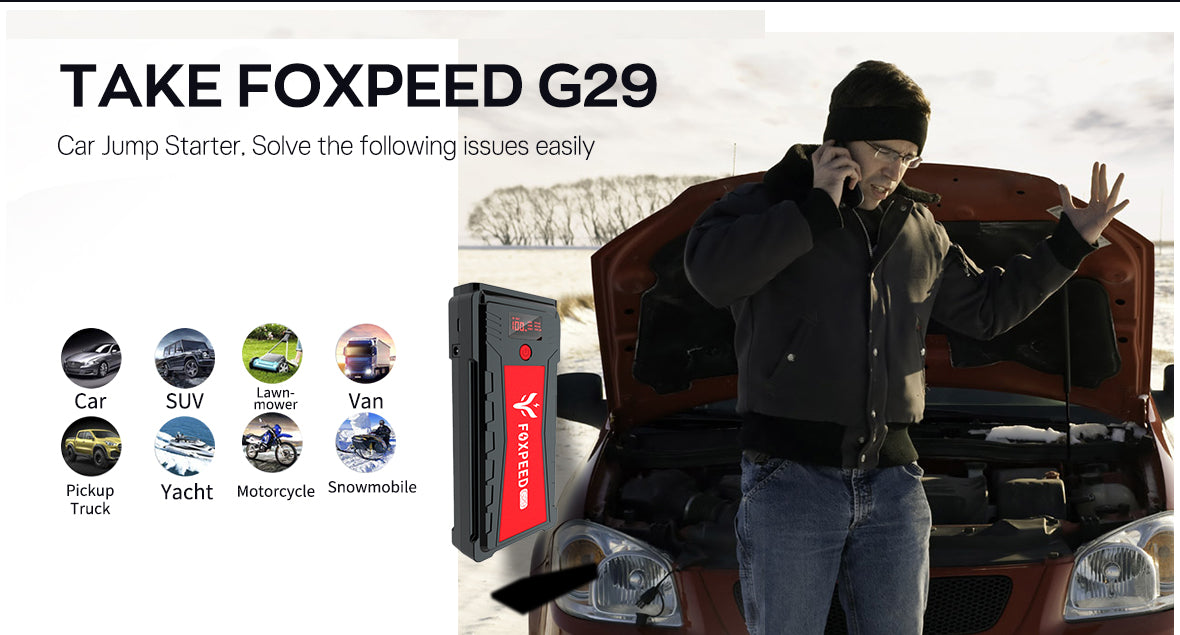 foxpeed g29 car jump starter