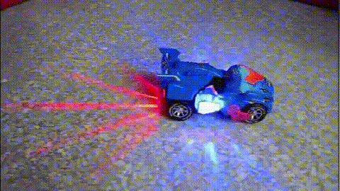 Transforming Dinosaur LED Car