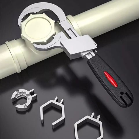 Bathroom Multifunctional Adjustable Wrench,Universal Adjustable Double-ended Wrench