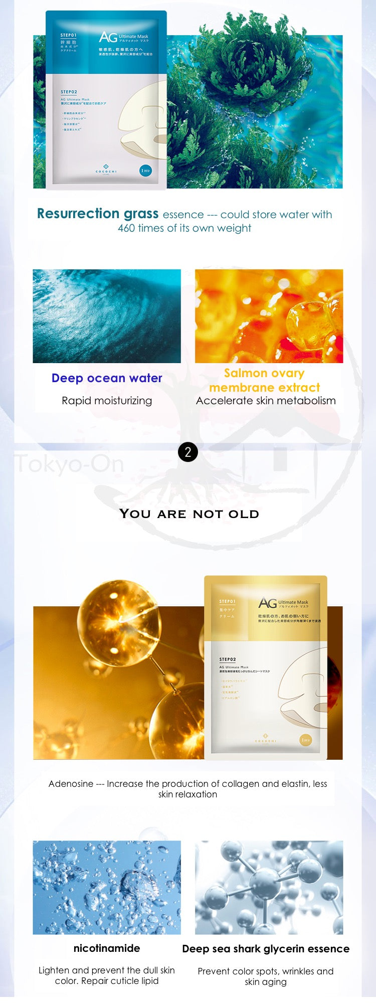Tokyo-On Cocochi Cosme AG Ultimate Mask 5 Sheets