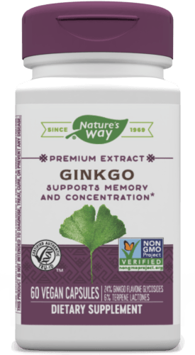  BACKORDER ONLY - Ginkgo (Std) veg capsules (Nature's Way) 