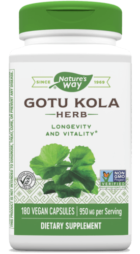  Gotu Kola Herb 180 veg capsules (Nature's Way) 