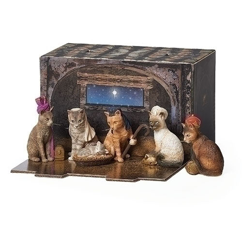 Purr-fect Cat Pageant Creche