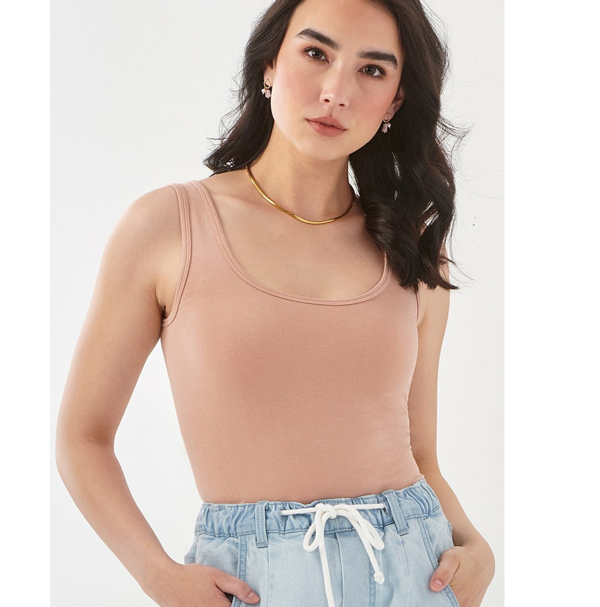 Charlie Paige Essential Skin Hue Wide Strap Top