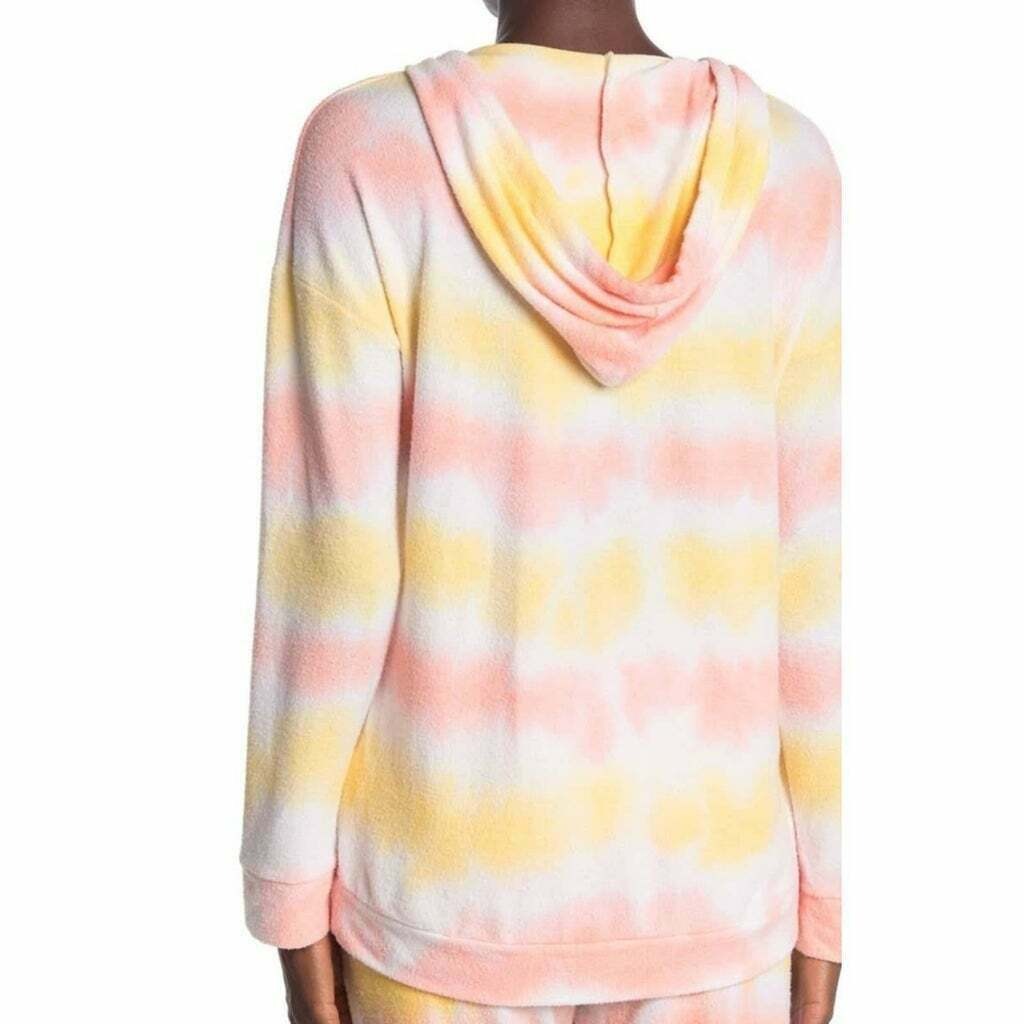 Theo & Spence Tie Dye V-Neck Hoodie Size Small