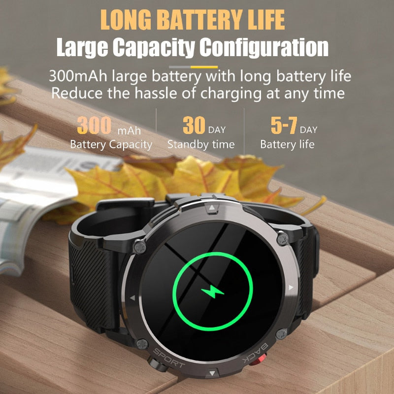 IOS Android Sport Smartwatch | Bluetooth Call Blood Pressure Outdoor Smart Watch