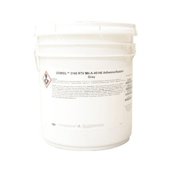 Dow DOWSIL? 3145 Silicone Adhesive Gray 19 kg Pail - 3145 ADH/SLNT GRAY 19KG