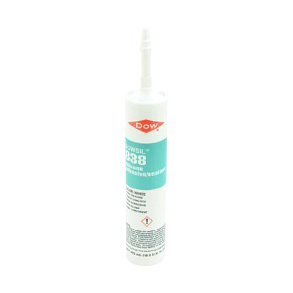 Dow DOWSIL? 838 Silicone Adhesive-Sealant White 305 mL Cartridge - 838-ADHESIVE SLNT 305ML