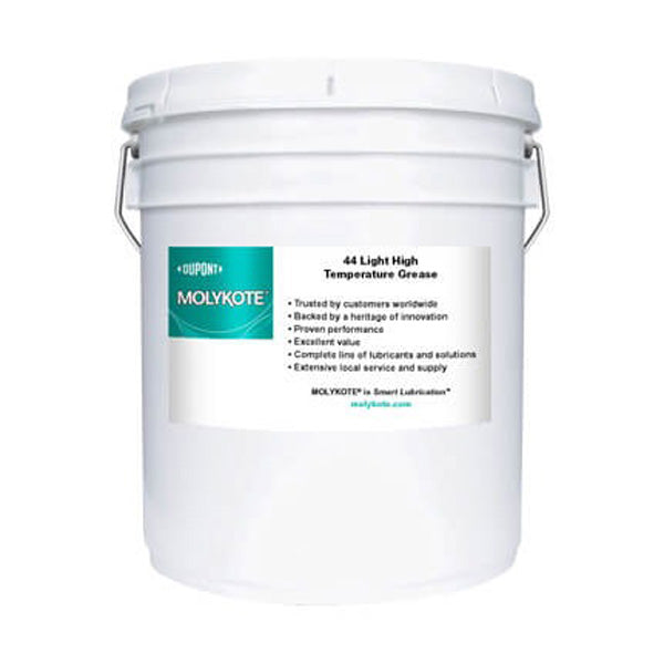 DuPont MOLYKOTE? 44 High Temperature Bearing Grease, Light, Off-White 18 kg Pail - 44 LGHT GRSE 18KG PAIL