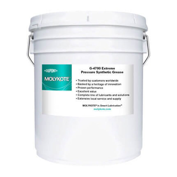 DuPont MOLYKOTE? G-4700 Extreme Pressure Synthetic Bearing Grease Gray 16 kg Pail - G-4700 E/P SYN GRSE 16KG