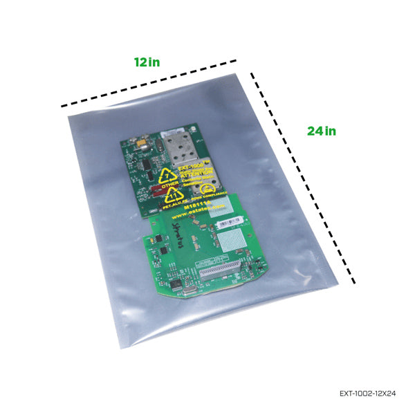 Metal-In 12x24 In Flat Bag Series 1000, 3.1 Mils Thickness - EXT-1002-12X24