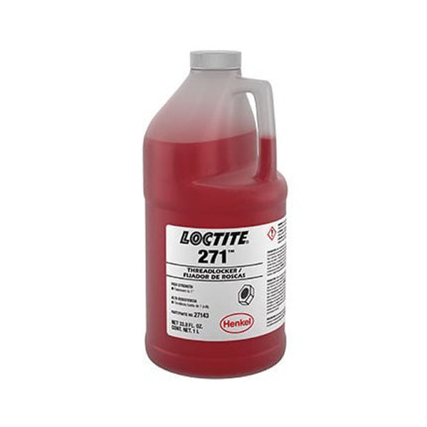 Henkel Loctite 271 Acrylic Anaerobic Adhesive Threadlocker Red 1 L Bottle - 209743