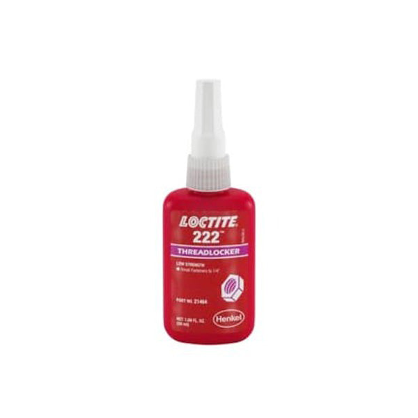 Henkel Loctite 222 Threadlocker Anaerobic Adhesive Purple 50 mL Bottle - 231127