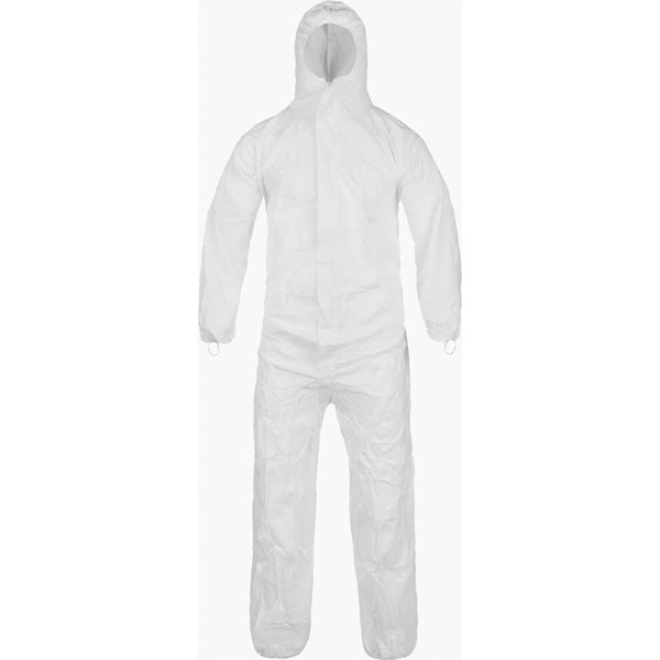 CleanMax Clean Manufactured Disposable Coveralls Non-Sterile, With Hood, Elastic Wrist/Ankle, M, 25/CS - CTL428CM-MD