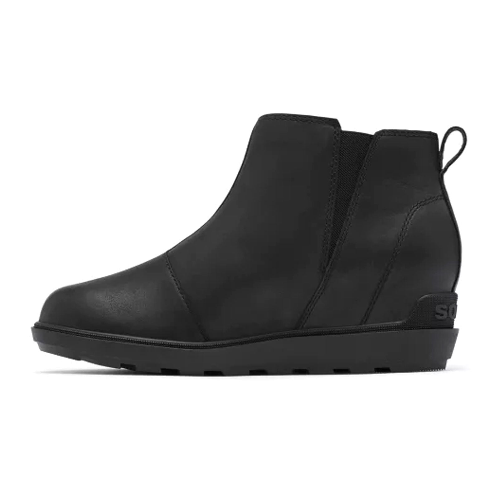Sorel Evie II Zip Wedge Ankle Boot (Women) - Black