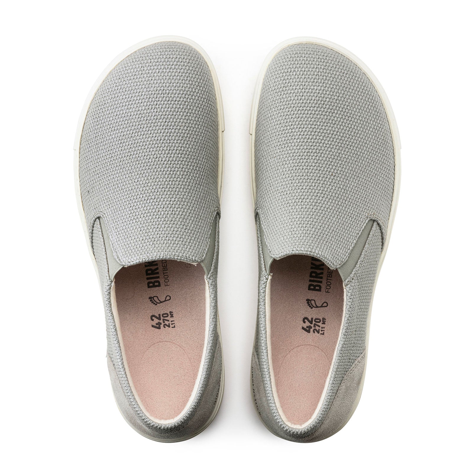 Birkenstock Oswego Slip On Sneaker (Men) - Whale Gray Canvas