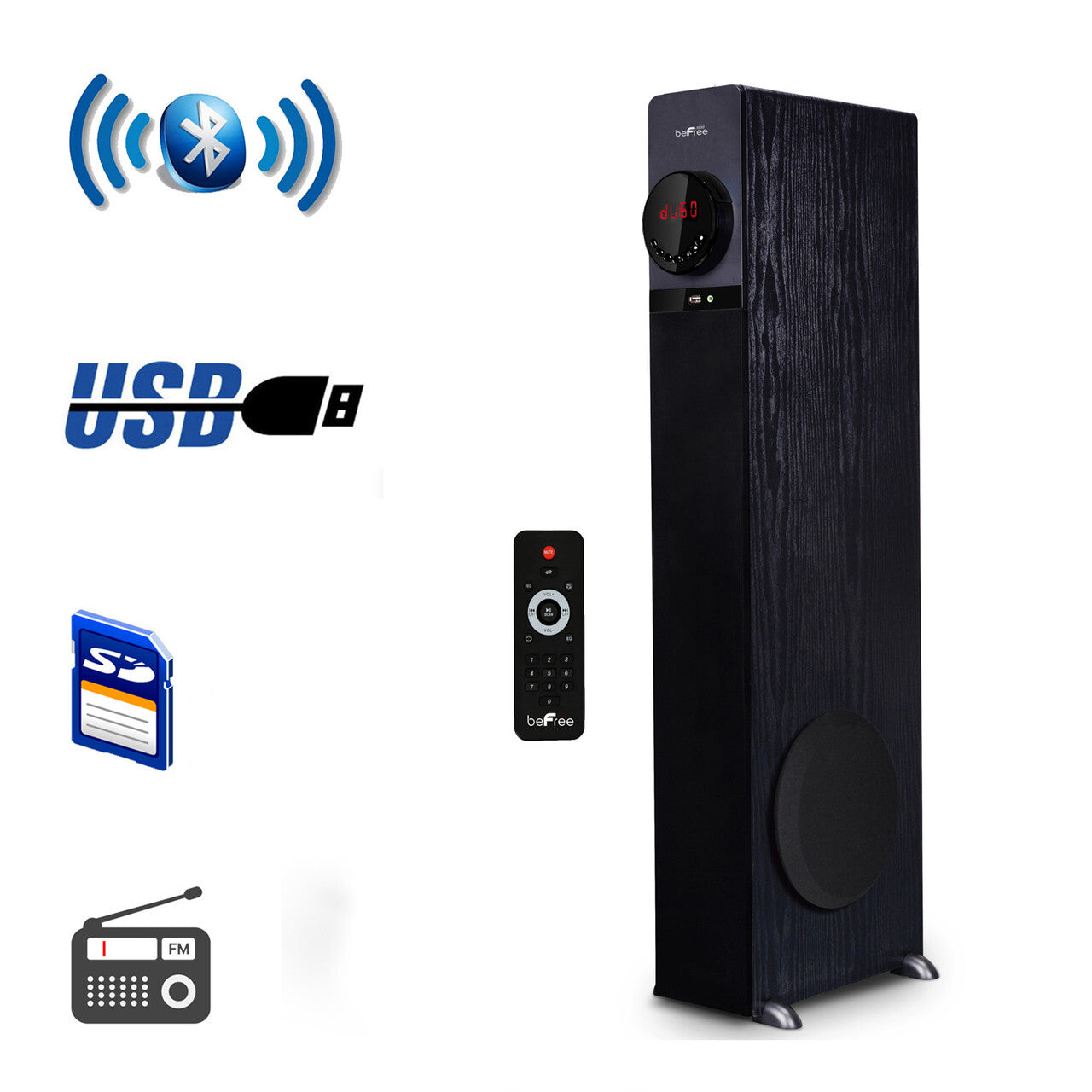 Befree Super Powerfull Bluetooth Tower Speaker With Dock